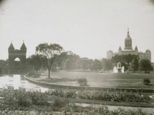 Panorama of Bushnell Park, 1920s