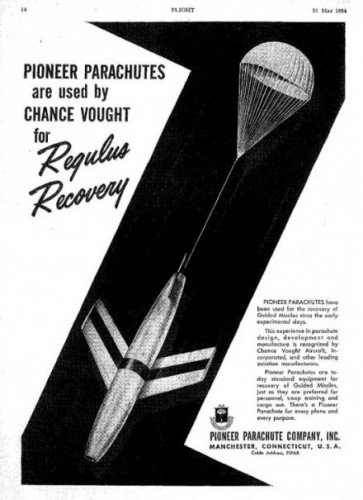 1954 ad for Pioneer Parachutes