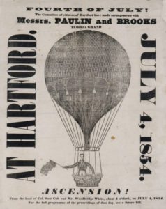 Advertisement for July 4th balloon flight