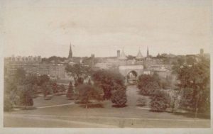 Panoramic view of Bushnell Park, Hartford