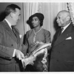 Marian Anderson with (on left) Governor Chester Bowles and W.C. Handy