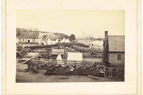 Civil War encampment