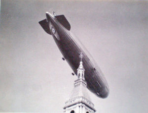 Hindenburg over The Travelers Tower