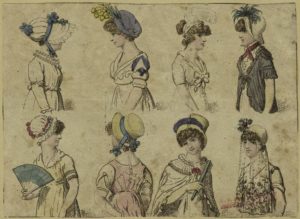 Hats and bonnets, ca. 1805