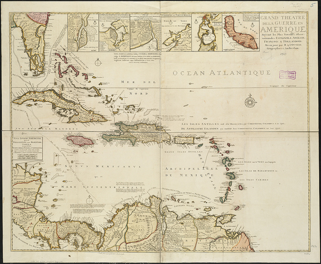 Map of the West Indies, 1717