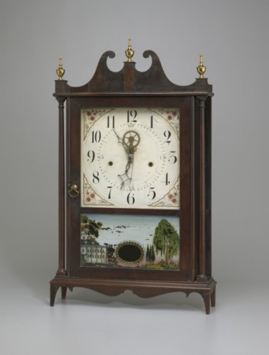Shelf clock by Eli Terry