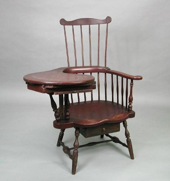 Writing-arm chair attributed to Ebenezer Tracy