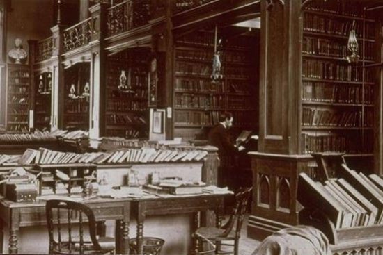 Hartford Public Library stacks in the Wadsworth Atheneum, Hartford