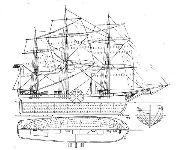 Diagram of SS Savannah