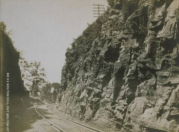 Railroad tracks, Bolton Hill Cut, Bolton