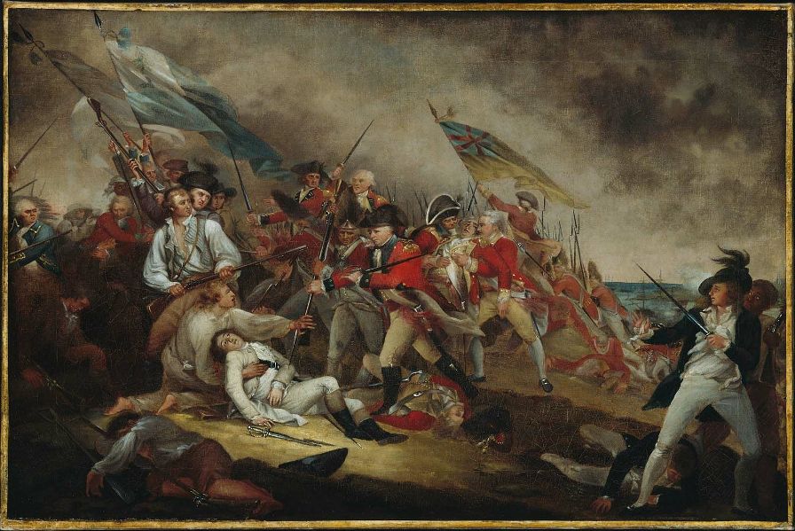 John Trumbull, The Death of General Warren at the Battle of Bunker's Hill, June 17,1775
