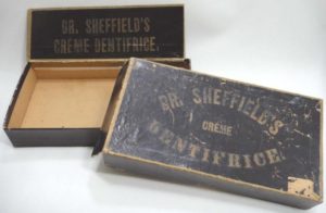 Dr. Sheffield's creme dentifrice box