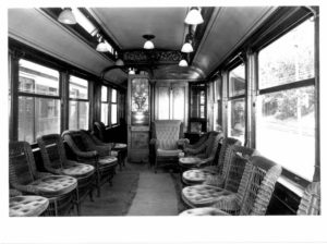 Trolley interior, Branford Electric Railway - Trolley Museum