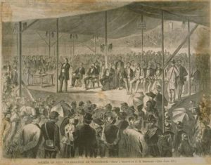 Fourth of July celebration, Woodstock, 1870