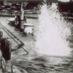 Training and rescue submarine S-4 submerging