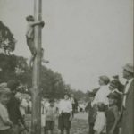 Greased pole, Labor Day picnic, Colt Park, Hartford