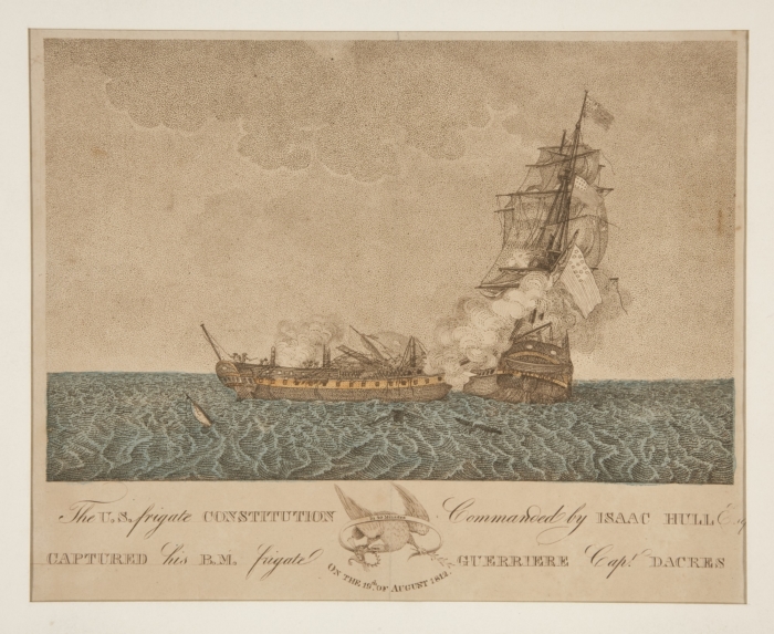 The U.S. Frigate Constitution commanded by Isaac Hull