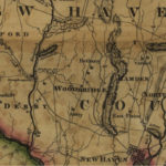 Detail of Bethany area from Map of Connecticut, from actual survey by Moses Warren, 1811