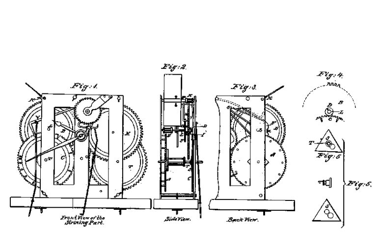 Noble Jerome’s Clock Patent Model - Connecticut History | a ...