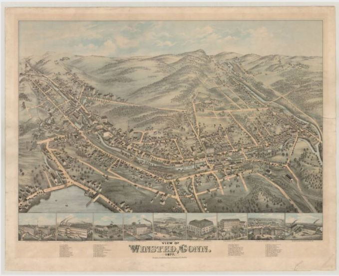 View of Winsted, Conn,1877