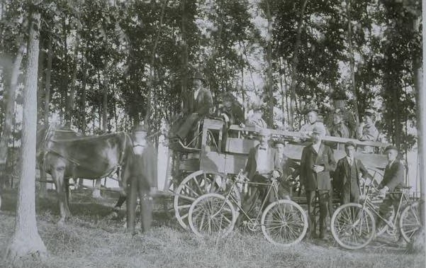 A family outing in the Woodmont section of Milford, September, 1887