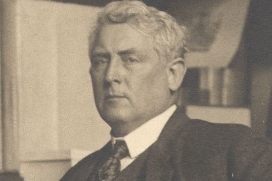 Detail of Julian Alden Weir from a portrait of Weir in his studio, ca. 1910