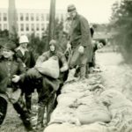 Sandbags in Rockville. September 22, 1938