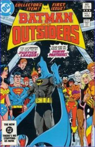 Batman and the Outsiders #1, cover art by Jim Aparo