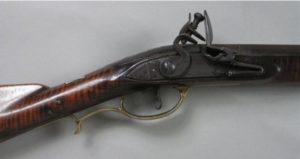 The lock and trigger assembly on the Deming rifle neatly combine function and aesthetics
