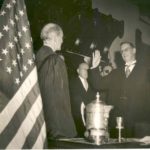 James Lukens McConaughy sworn in as Governor by Chief Justice William M. Maltbie
