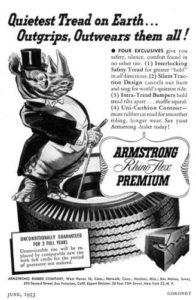 Armstrong Rubber Company ad, June 1953