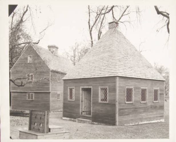 Replicas of the 1636 church and house built by Reverend Thomas Hooker