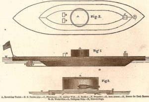 Plan of USS monitor, 1862