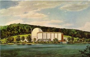 Artist’s rendering of the Connecticut Yankee Power Company Plant