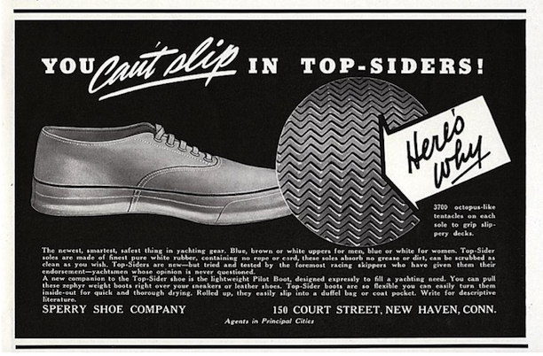 1938 ad for Sperry Topsider