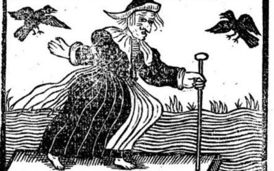 An English woodcut of a Witch