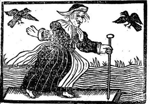An English woodcut of a Witch