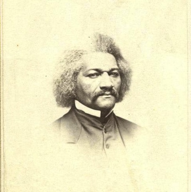 Portrait detail of Frederick Douglass