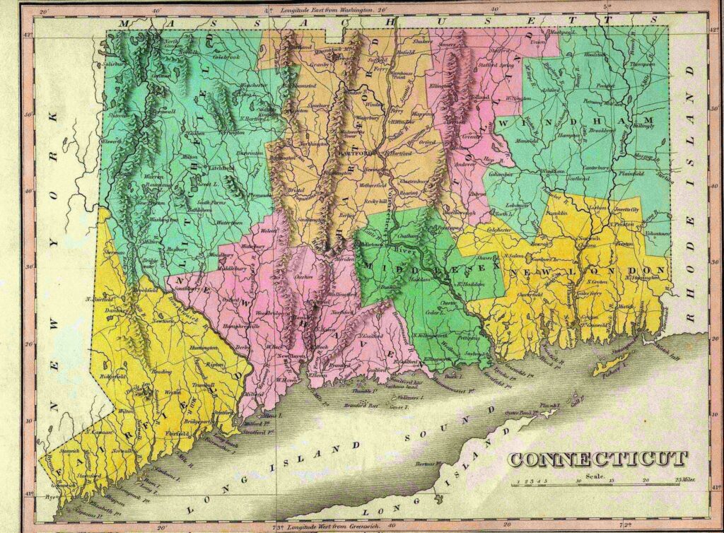 Map of Connecticut