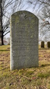 James Williams’ gravestone in Old North Cemetery.