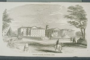 Old Trinity College buildings, Trinity Street, Hartford (1851)