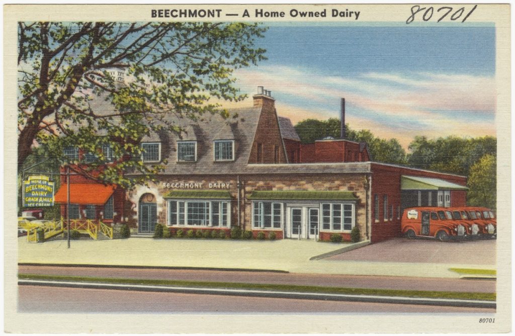 Postcard of Beechmont Dairy in Bridgeport, CT