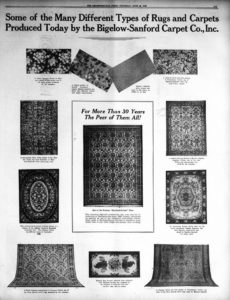 Advertisement of carpets to show variety of carpets
