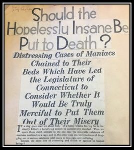 Example of eugenics in a Connecticut newspaper
