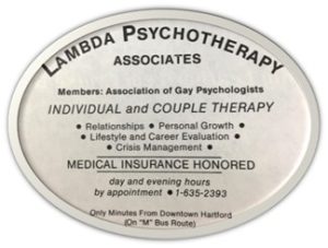 Advertisement for Lambda Psychotherapy in Metroline