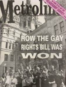 To show the impact of the passage of the Gay Rights Bill in Connecticut