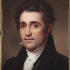 Portrait of a dark haired man facing the artist