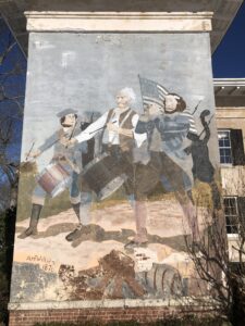 Painting on the side of a building