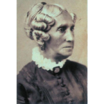 Cabinet card portrait of a woman looking to the side