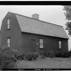 Black and white image of a building